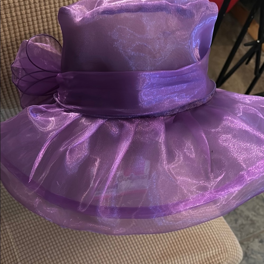 Purple Organza Hat